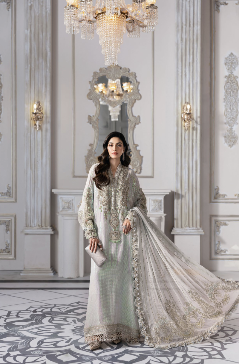 3 Piece Unstitched Embroidered Chiffon Suit | BD-3005